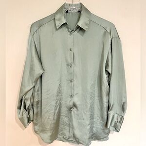Zara Green Shirt